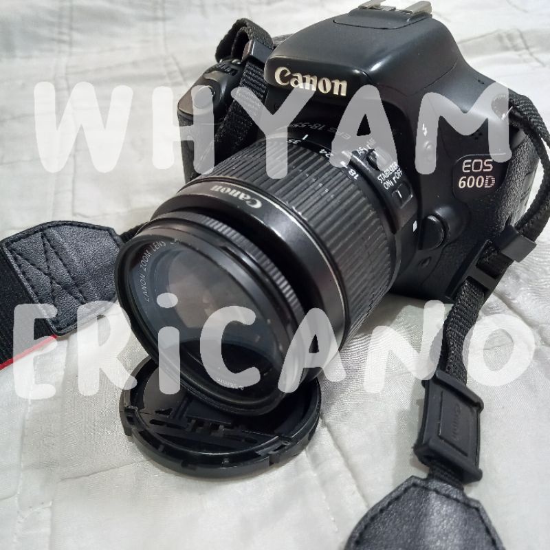 KAMERA CANON DSLR 600D MULUS FULL EFFECT (BEKAS)