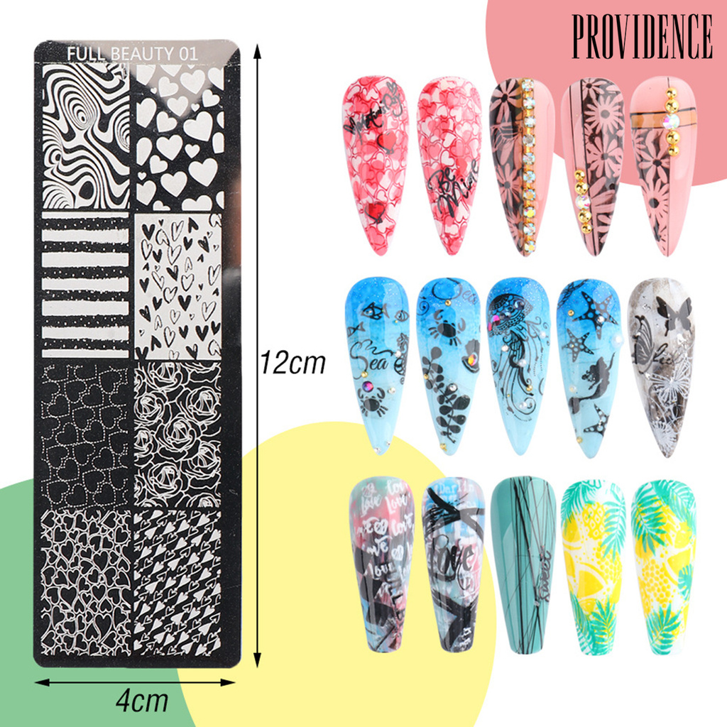 Providence Plat Stempel Kuku Diy Bahan Stainless Steel Untuk Nail Art