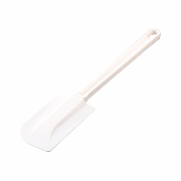 Bakest white rubber butter cream spatula plastic handle