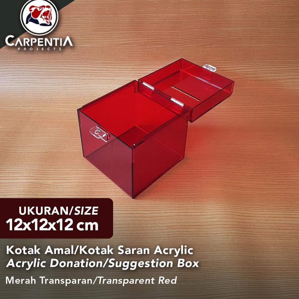

[ READY ] Kotak Amal Acrylic/Kotak Saran Akrilik 12x12x12 cm - Varian Warna - Tipe A