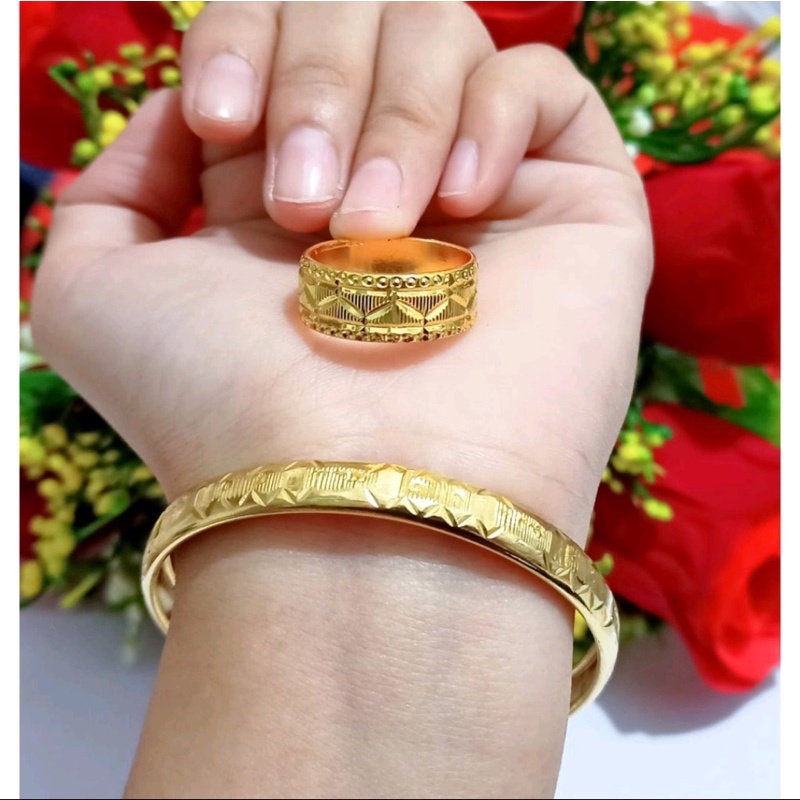 Gelang TITANIUM Dewasa Bangle Free Cincin Xp