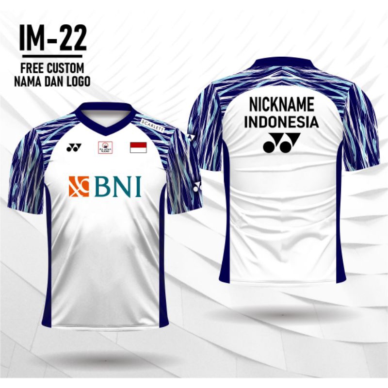 Jersey Yonex semifinal Jersey Yonex bulutangkis badminton Indonesia custom