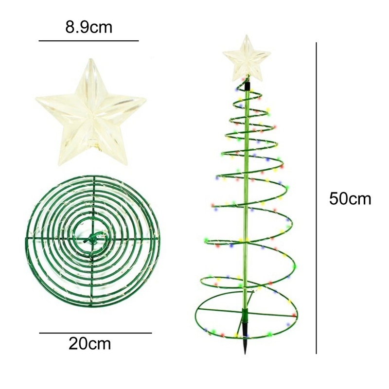 Lampu String Led Tenaga Surya Untuk Dekorasi Pohon Natal Dan Tahun Baru