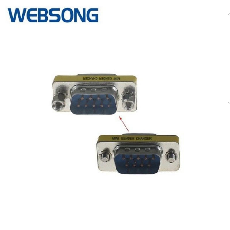 Connector Serial DB9 Male to Male websong