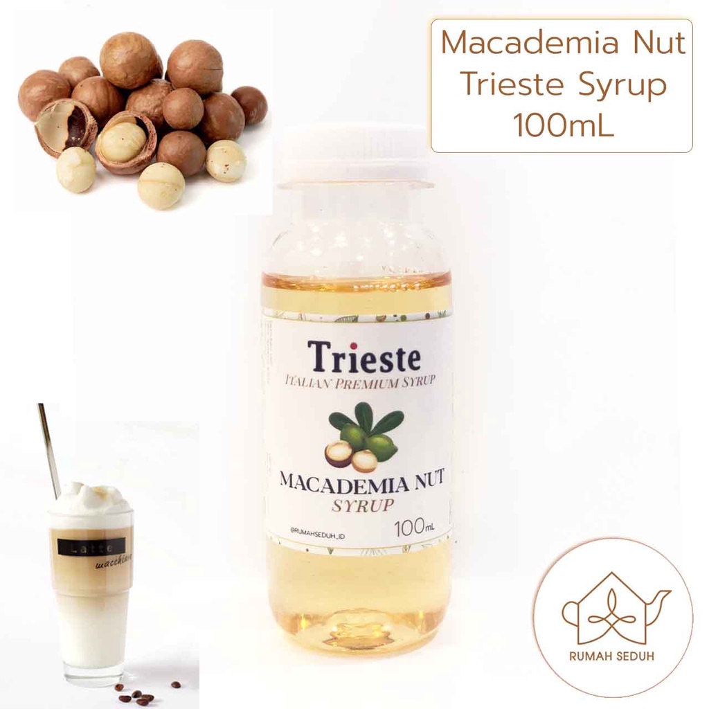 

100mL Trieste Macadamia Nut Syrup - Sirup Kacang Macademia Makaademia Makadamia