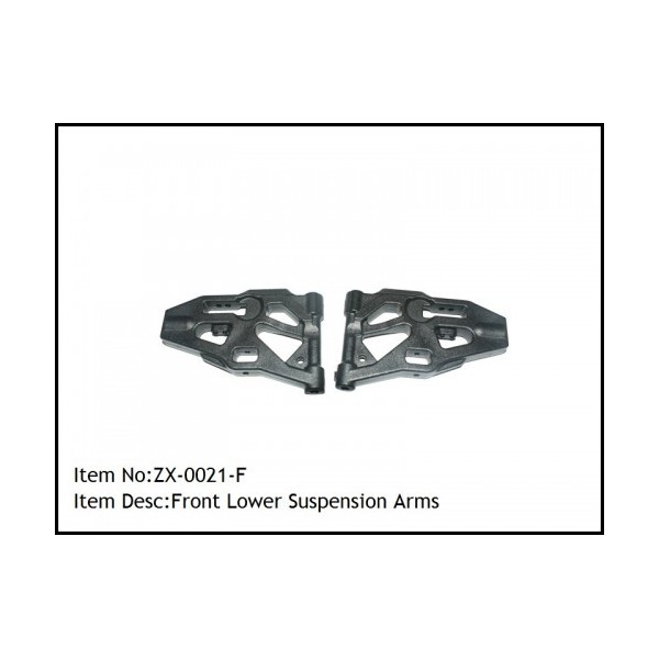 ZX-0021-F Rc Car Caster Racing FRONT LOWER SUSPENSION ARMS 1/8 Buggy