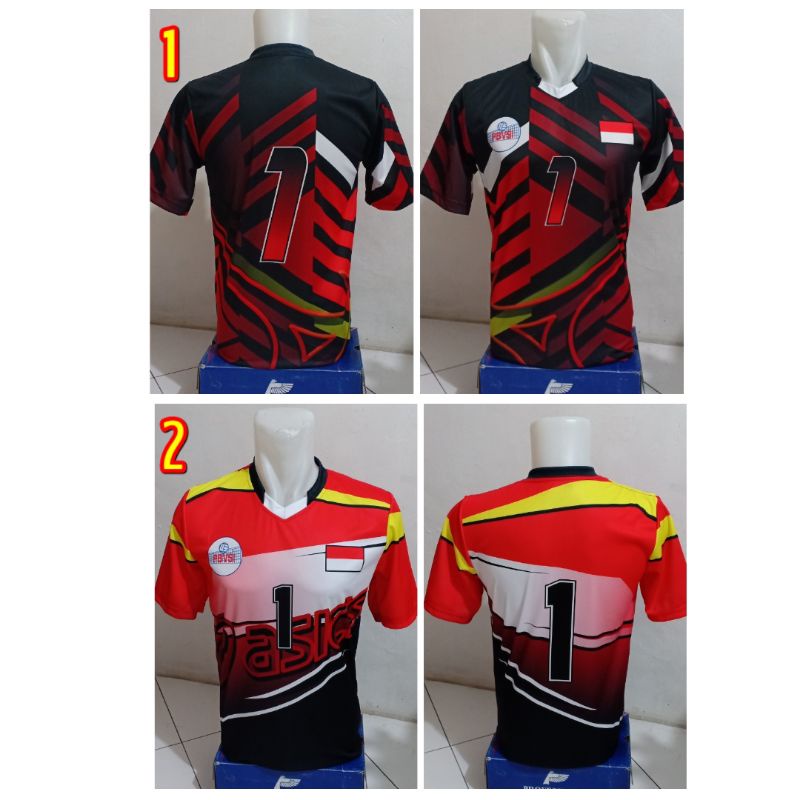 Baju atasan voli full printing