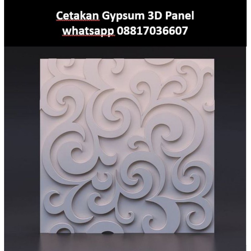 cetakan 3D panel gypsum dan GRC