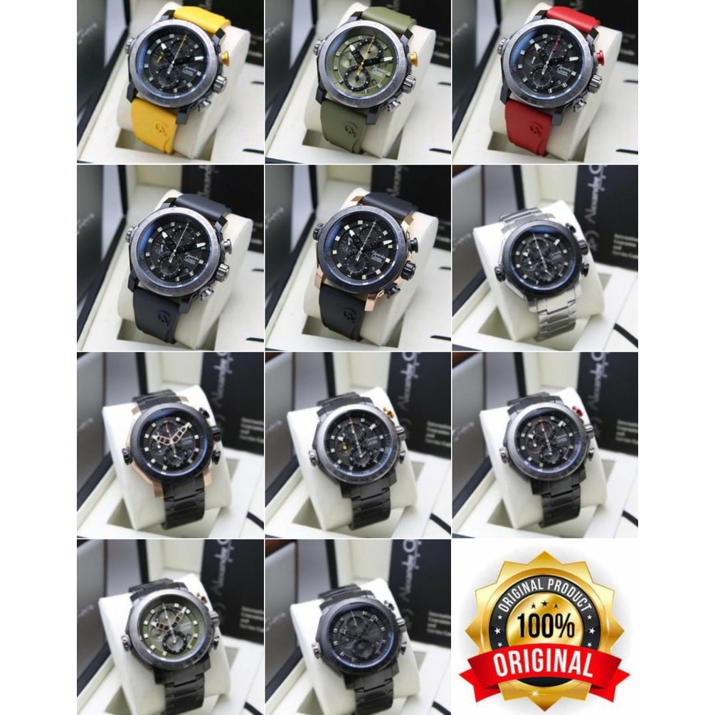 Jam tangan Alexandre Christie pria sport AC6565 6565 ORIGINAL