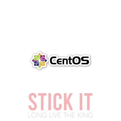 

Stiker sablon setrika DTF kaos baju sticker vinyl centos linux 12