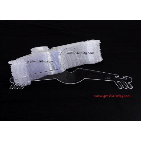 Display Gantungan Hanger BH dan Celana Dalam Bra Underwear Bening