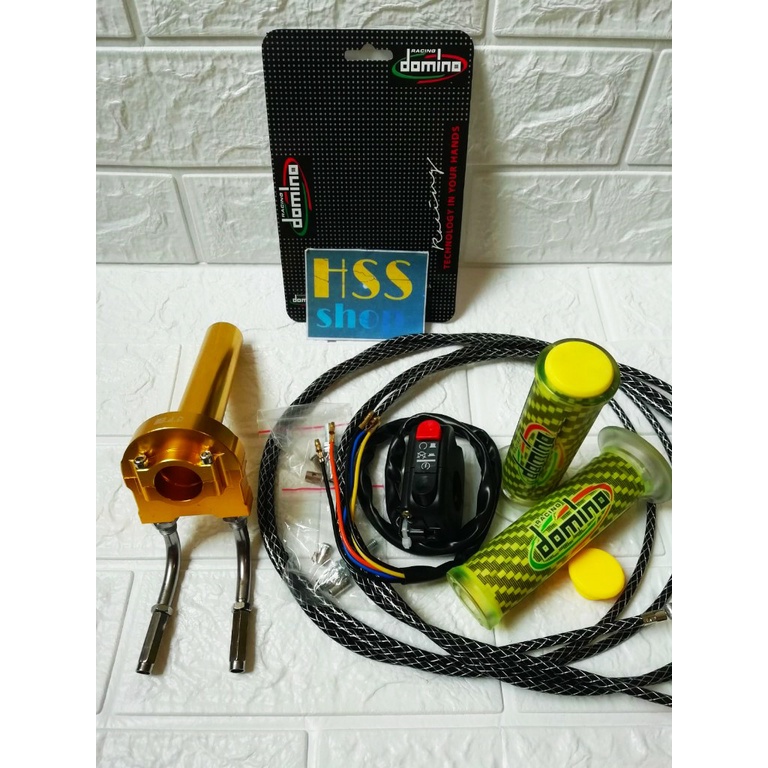 Gas Spontan 2 Kabel + Saklar + Handgrip + Kabel Gas = Vixion 155, CB 150 R, Nmax 155, Pcx 150 - 160,