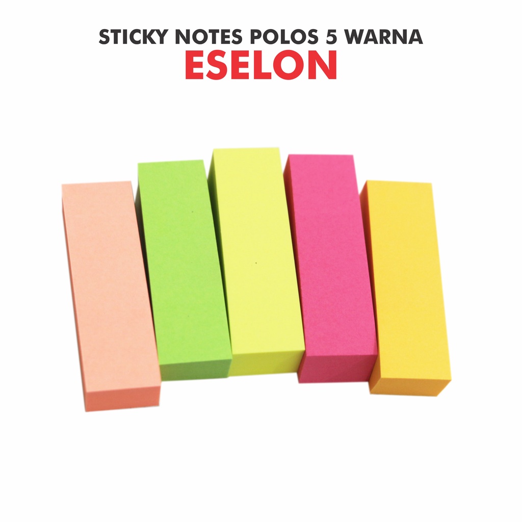 

Stick Notes Kertas Memo Eselon 5 Warna Ukuran 75 x 51 mm