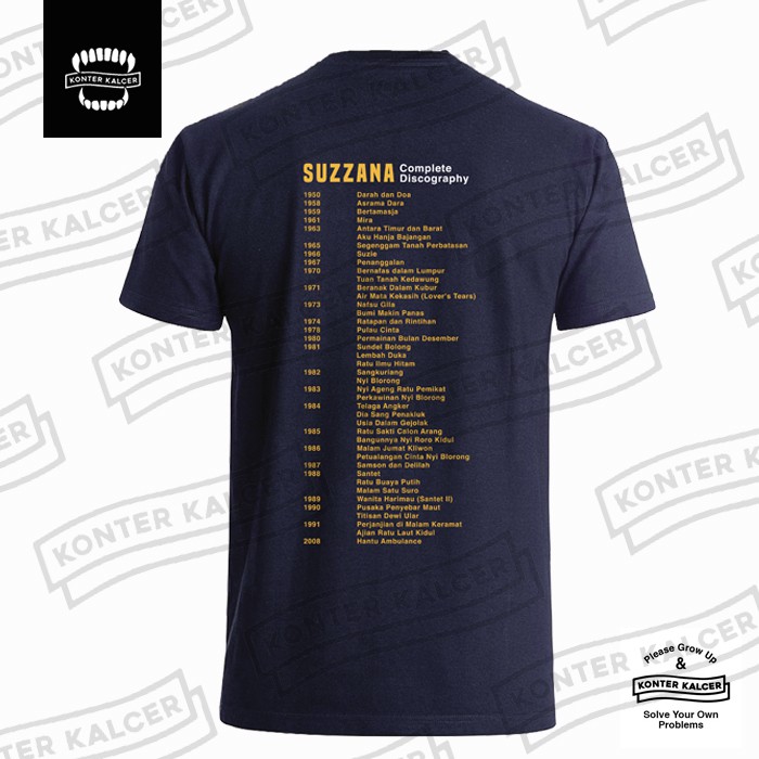 KAOS SUSANA TSHIRT DISCOGRAPHY SUZZANA BY KONTERKALCER [PREMIUM PRODUCT QUALITY]