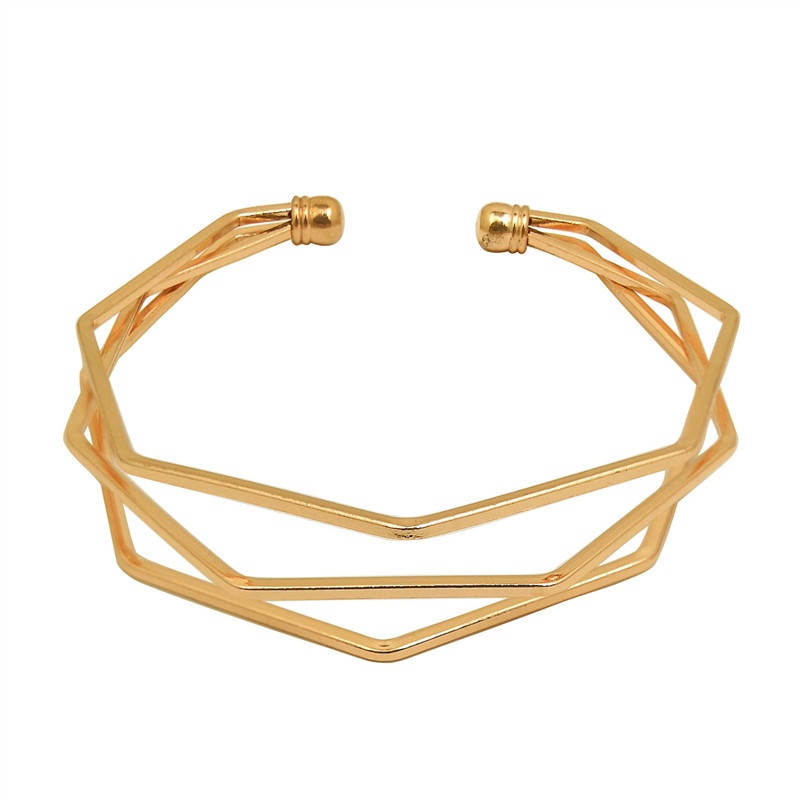 Three-line Three-dimensional Five-layer Water Chestnut Irregular Bracelet Minimalist Couple Bracelets