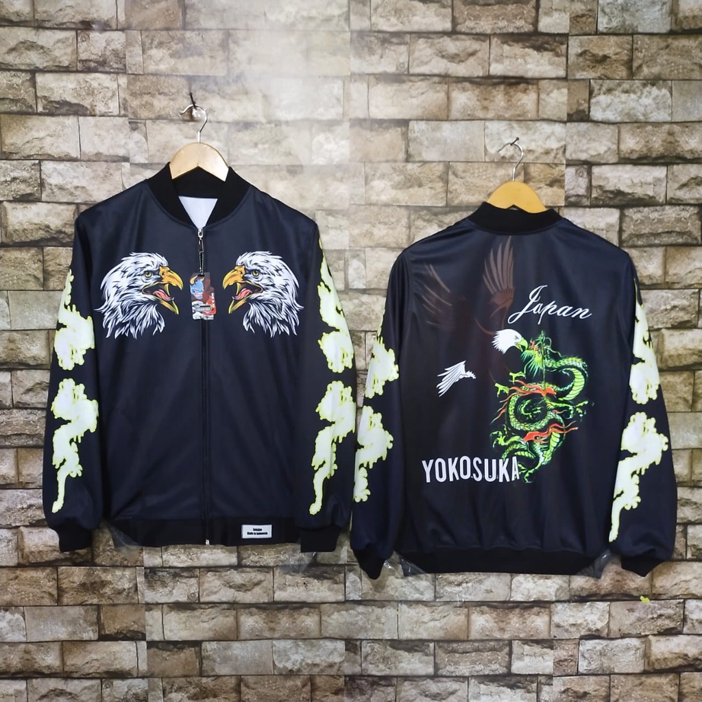 Jaket Sukajan Printing Dragon Art