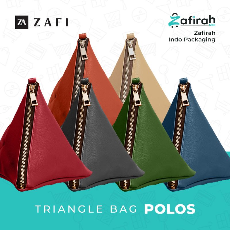 ZAFI Travel Pouch segitiga pouch piramid