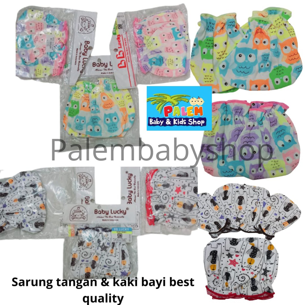 Bb Lucky_sarung tangan kaki bayi / stk bayi / stk baby lucky / sarung tangan bayi / sarung tangan