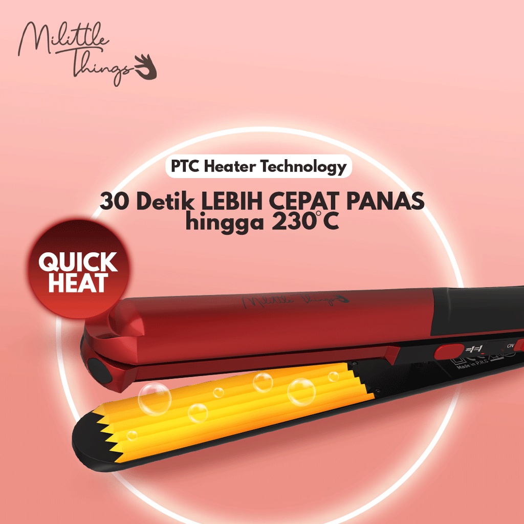 ⭐️ Beauty Expert ⭐️  Milittle Things 211 Professional Hair Straightener 2 in 1 - Catokan Pelurus Rambut
