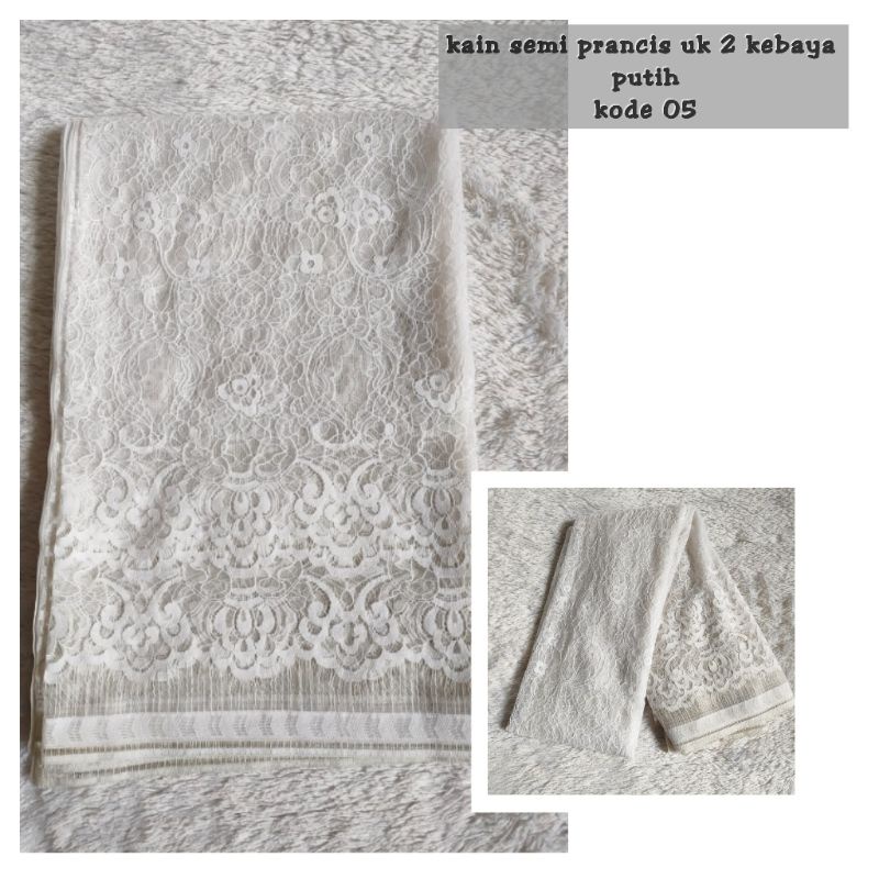 kain brokat semi Prancis 2 kebaya