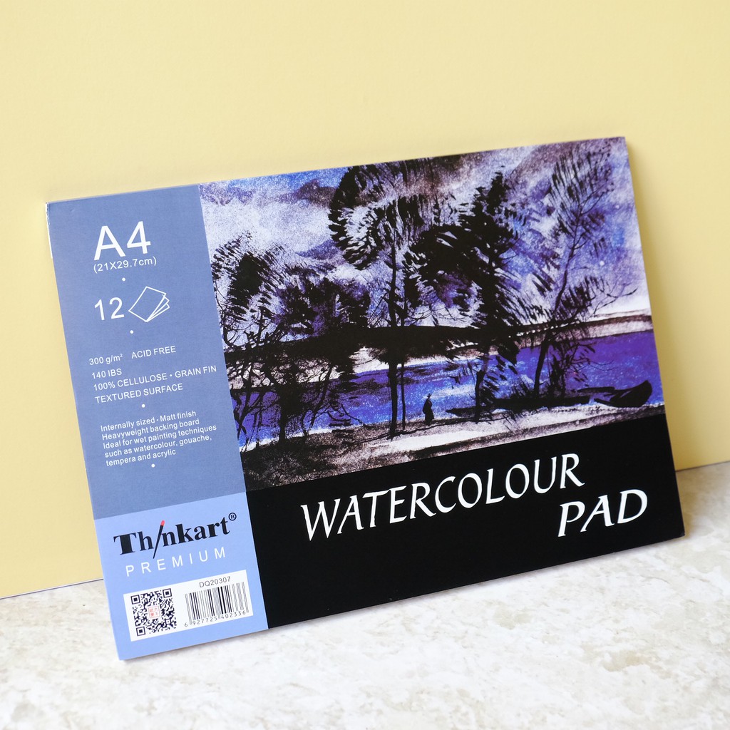 THINK ART PREMIUM WATERCOLOUR PAD A4 BUKU  KERTAS GAMBAR  