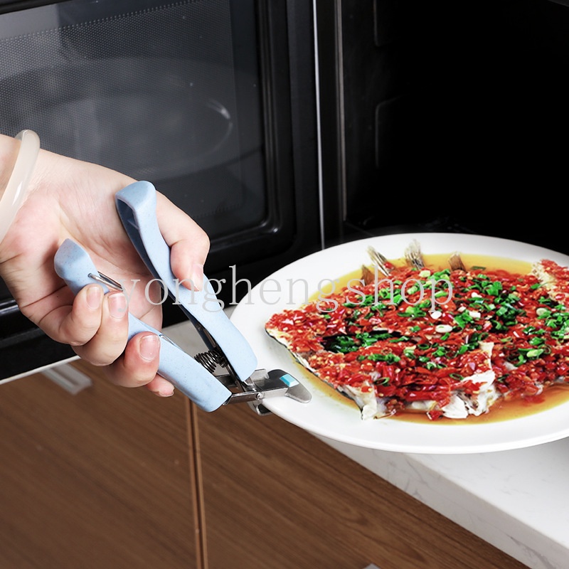 Klip Penjepit Mangkuk / Wadah Makanan Dengan Bahan Stainless Steel Anti-Panas