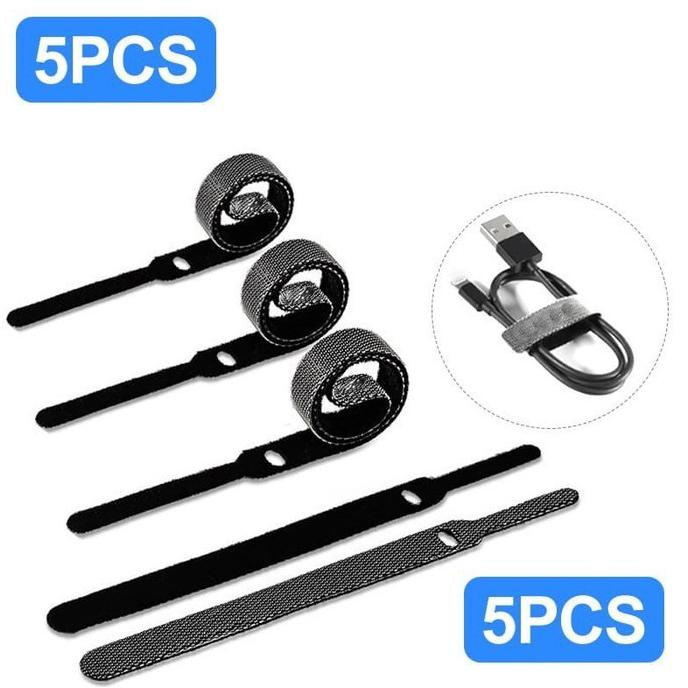 

.........] Velcro Pengikat Kabel Isi 5 Pcs Strap Penjepit Cable Ties Kabeltis