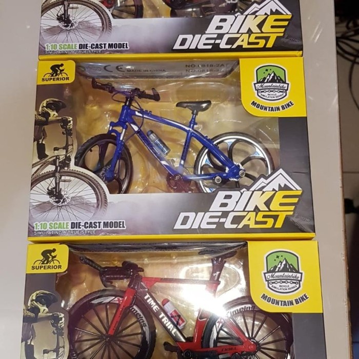 Mainan Pajangan Miniatur Sepeda Gunung DIECAST