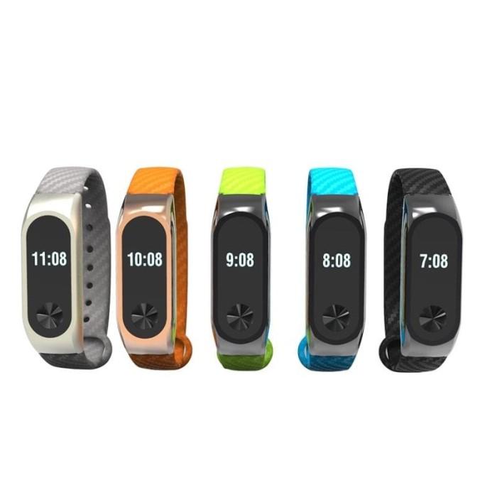 Miband 2 / Mi band 2 Strap Metal Carbon Fiber Extended Edition