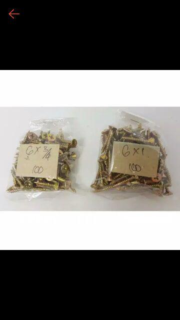 Sekrup Grc 6 X 1 - Baut Skrup Kalsiboard Kuning Isi 100 Pcs