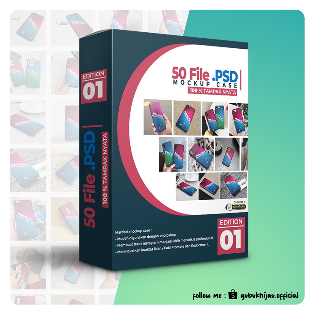 PAKET HEMAT Template Mockup Custom Case  Edisi 01