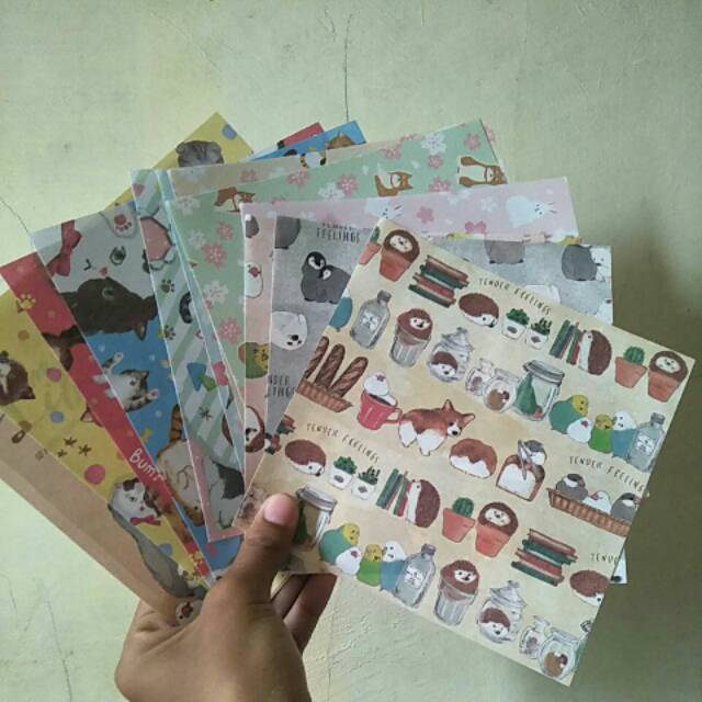 

Origami kertas scrapbook lucu unik motif