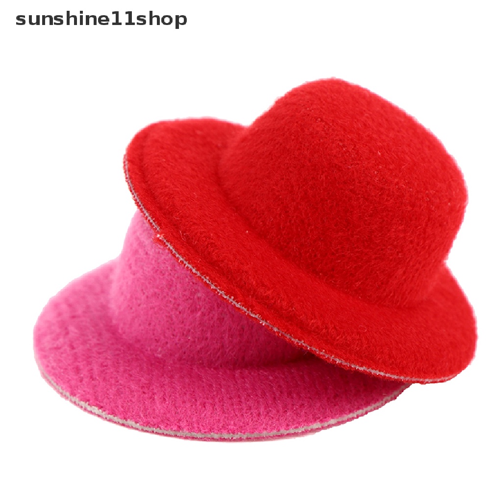 Sho 5Pcs Miniatur Topi Mini Aksesoris Rumah Boneka 1: 12