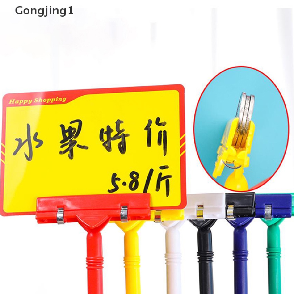 Gongjing1 Klip Holder Label Harga Untuk Supermarket