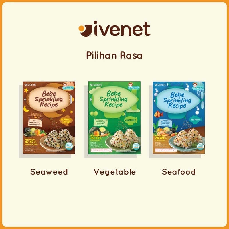 Ivenet Bebe Springkling Recipe 32 gr Seaweed