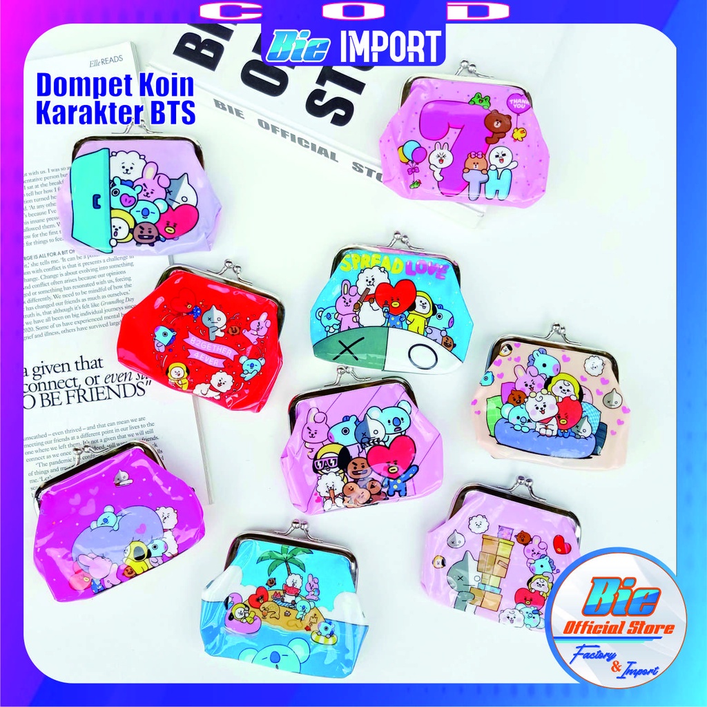 Dompet Koin BTS Korean Style Impor Best Seller