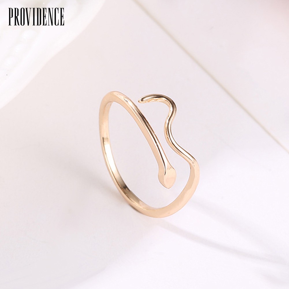 Providence Fashion Adjustable Water Wave Ripple Finger Ring Party Jewewlry Decor