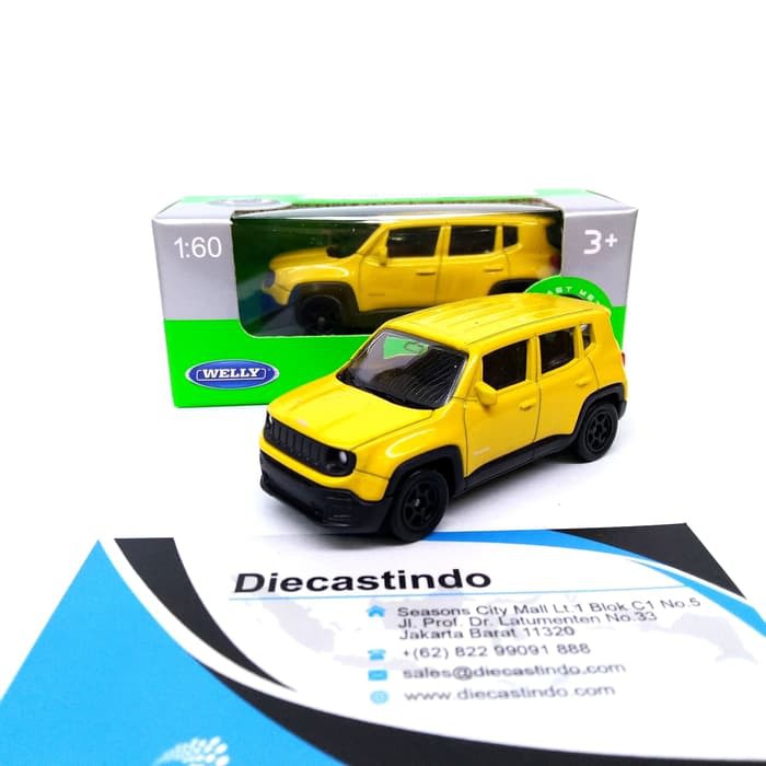 dct623 Welly Nex 1:60 Jeep Renegade Sport Kuning