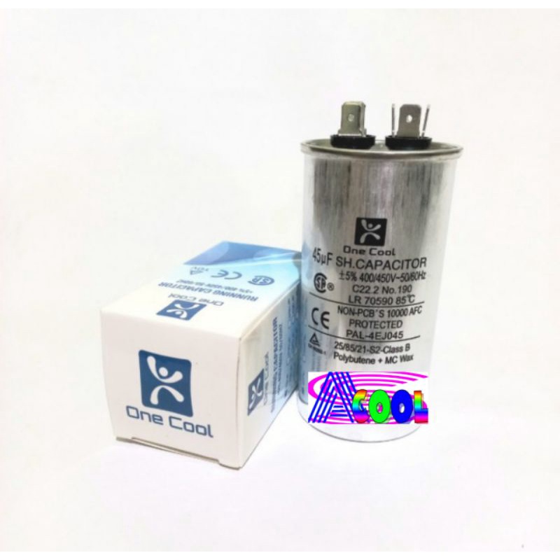 Kapasitor AC 45 uf/Capacitor Air Conditioner 45 Micro