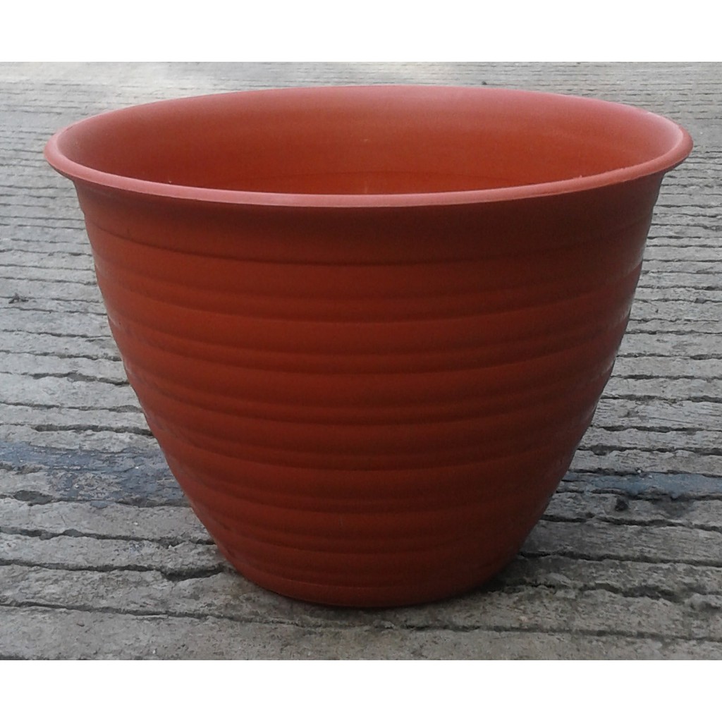 Ori Pot Tawon 18 Cm Super Tawon 18 Orange Merah Bata Tawon Pot 17 Plastik 18cm Vas Pot Bunga