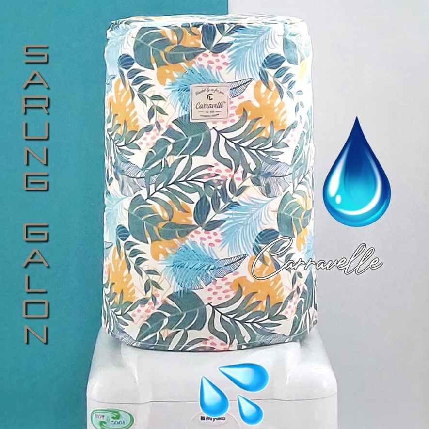 Sarung Penutup Cover Galon Dispenser Motif Bahan Kanvas Bisa Custom Sablon Logo Merk Untuk Gift Pernikahan Souvenir