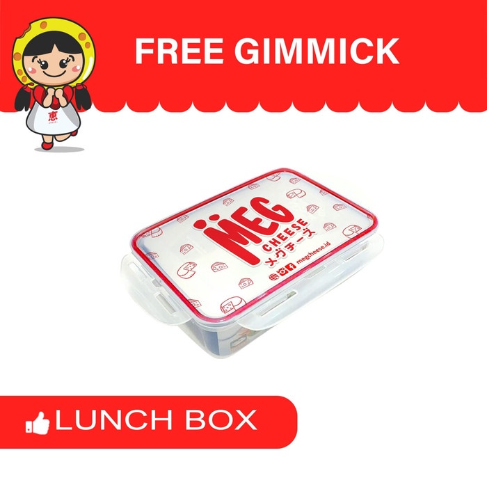 

Keju- Meg Cheddar Slice 8 Lembar Twinpack - Free Lunch Box -Keju.