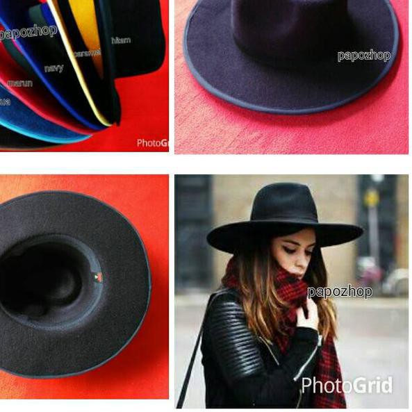 topi fedora lebar hitam polos besar pria wanita artis zorro cowboy