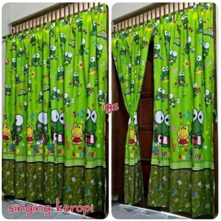 GORDEN JENDELA TALI 60x150cm KAMAR MINIMALIS GORDENG TIRAI KORDEN MOTIF MURAH