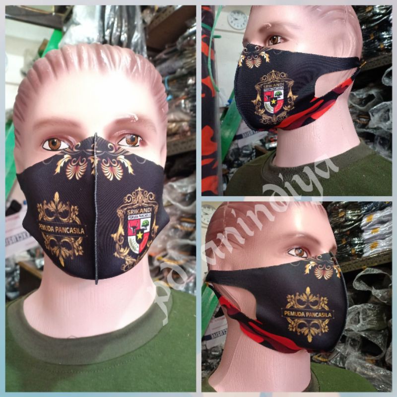 masker scuba srikandi / masker loreng pemuda pancasila