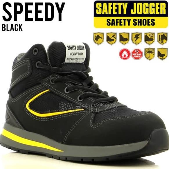 Jogger Speedy Sepatu Safety Shoes Metal Free Composite Heat Resistant Star Seller Termurah