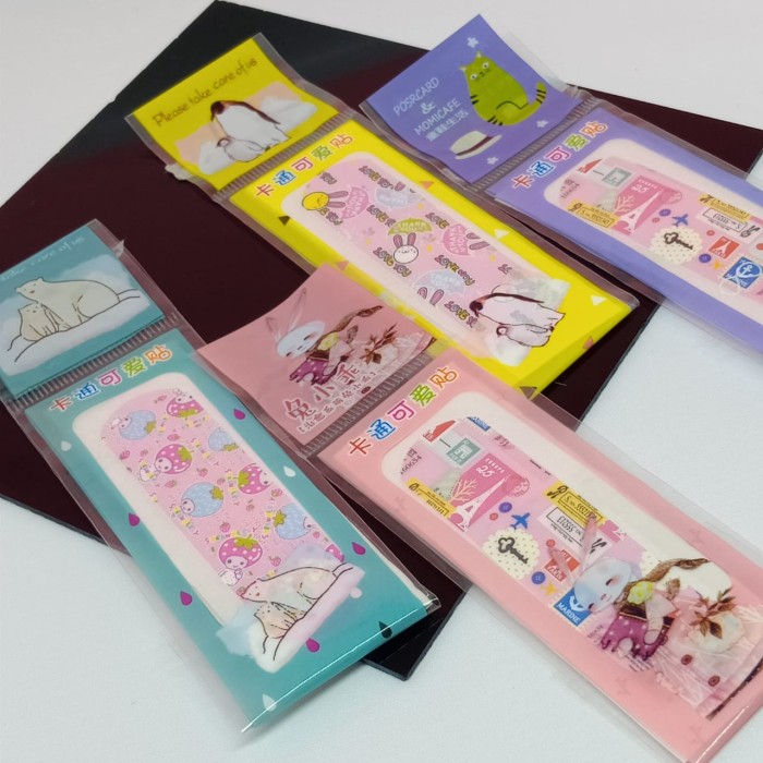 Plester Luka Handiplast Plaster Korea Motif Karakter Anak Isi 5Pcs