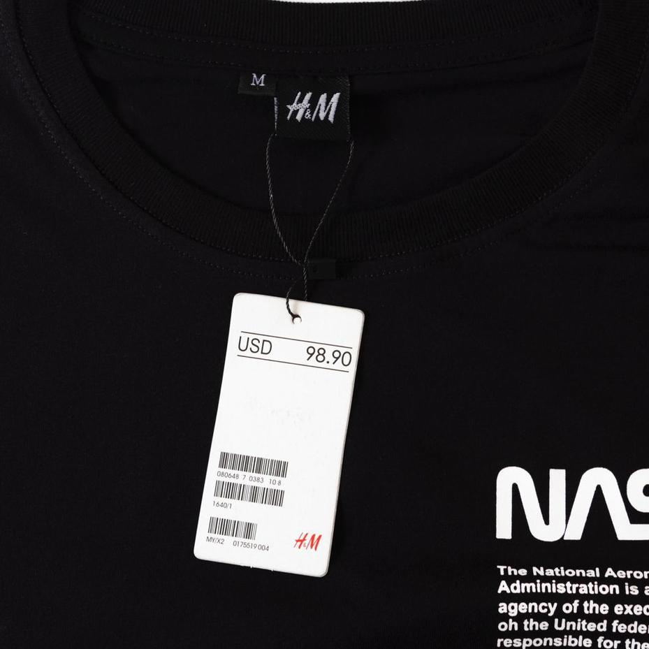 ☟ KAOS NASA HERON PRESTON H&M - FULL TAG LOGO MIRROR ORIGINAL | KAOS NASA OVERSIZE ☺