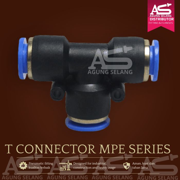 Sambungan Selang Tubing PUT 12 12mm Fitting Pneumatic PUT12