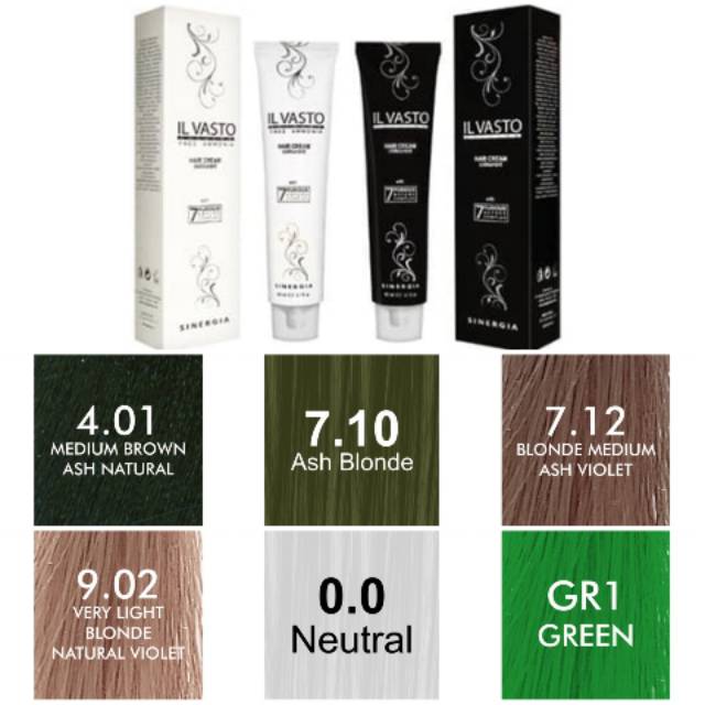 Ilvasto Sinergia Hair Color Classico 100ml Silver Platinum Blonde Ash Colour Dye Cat Rambut Haircolo